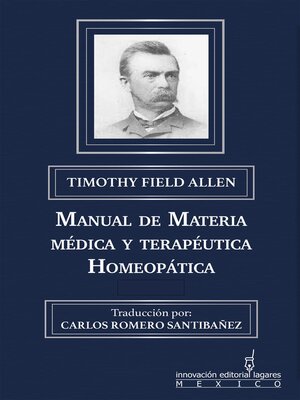 cover image of Manual de materia médica y terapéutica homeopática